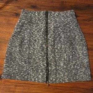 Esley wool zip-up skirt